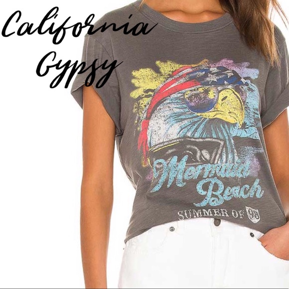 RESTOCKING🎉Mermaid Beach Gypsy boho T-shirt - Picture 3 of 13